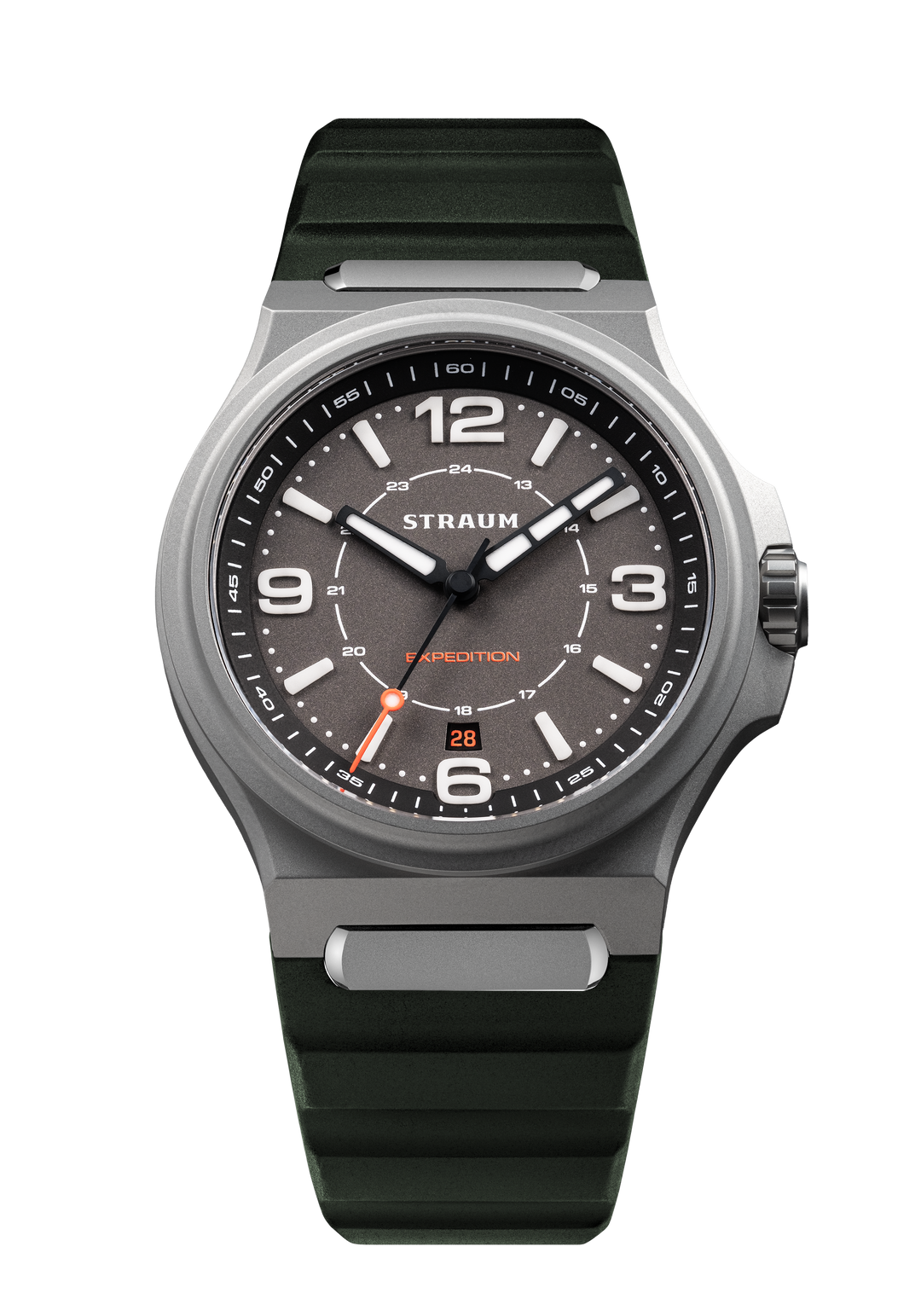 Straum Expedition Titanium Gray, FKM Rubber Dark Green