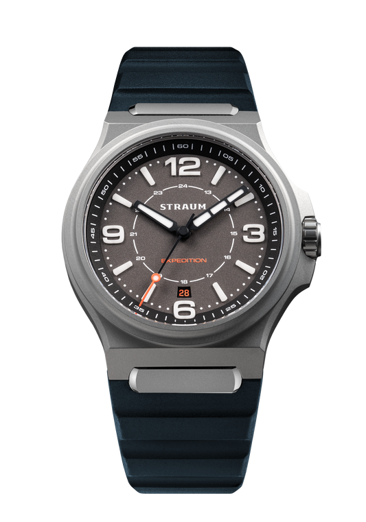 Straum Expedition Titanium Gray, FKM Rubber Dark Blue