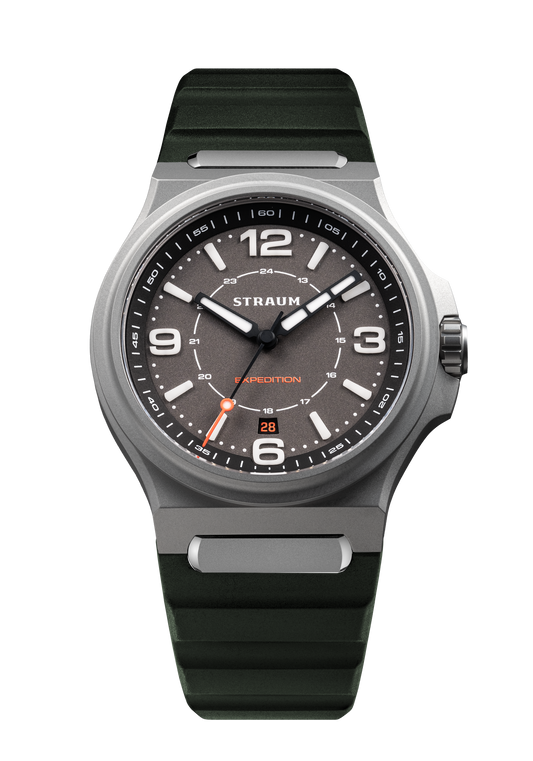 Straum Expedition Titanium Gray, FKM Rubber Dark Green