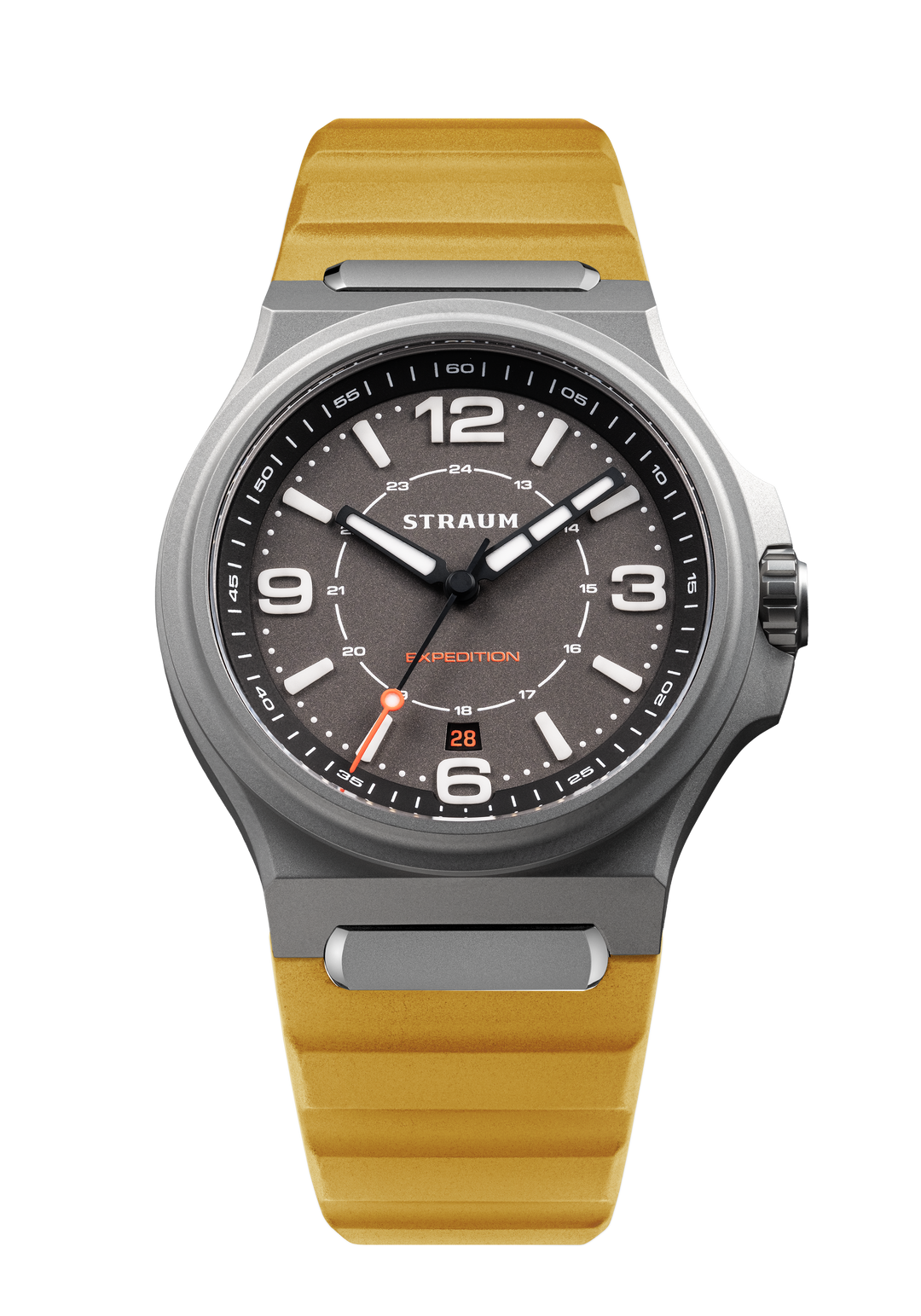 Straum Expedition Titanium Gray, FKM Rubber Yellow
