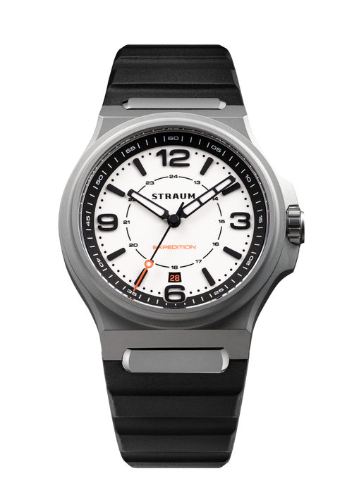 Straum Expedition White Lume, FKM Rubber Black