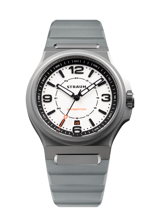 Straum Expedition White Lume, FKM Rubber Gray